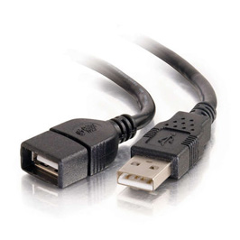 C2G, 3M USB A/A EXT CBL BLK